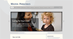 Desktop Screenshot of miltonpediatrics.com